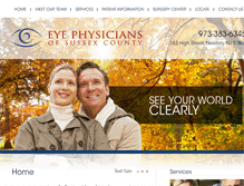 Tablet Screenshot of eyephysiciansofsussexcounty.com